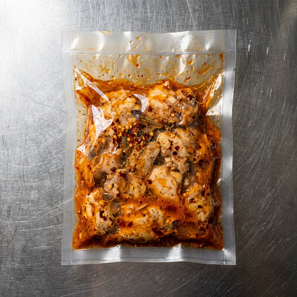 Tomyum Chicken leg Cubes (300gm/pkt)