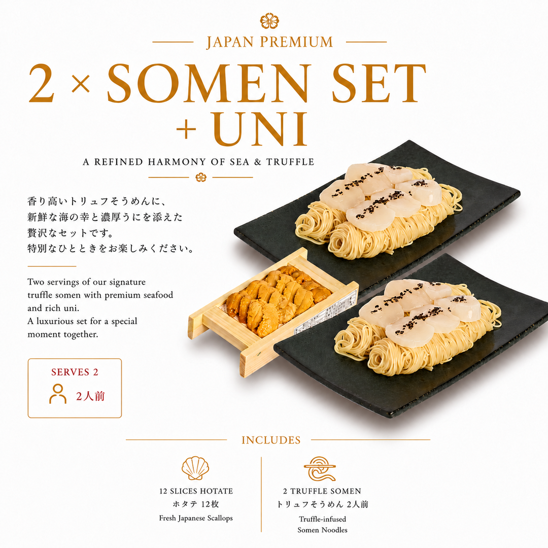 2 x Chilled Truffle Hotate Somen + Uni