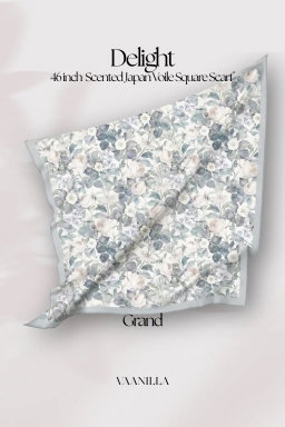 Delight Scented Japan Voile Square Scarf in Grand