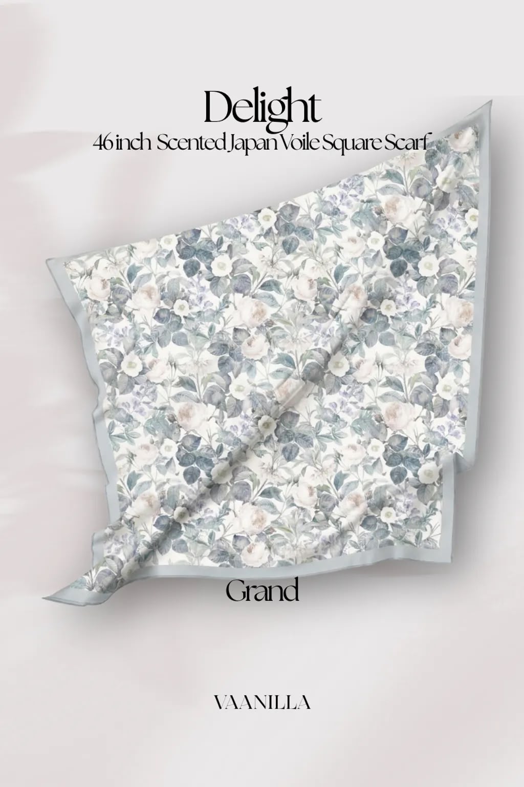 Delight Scented Japan Voile Square Scarf in Grand