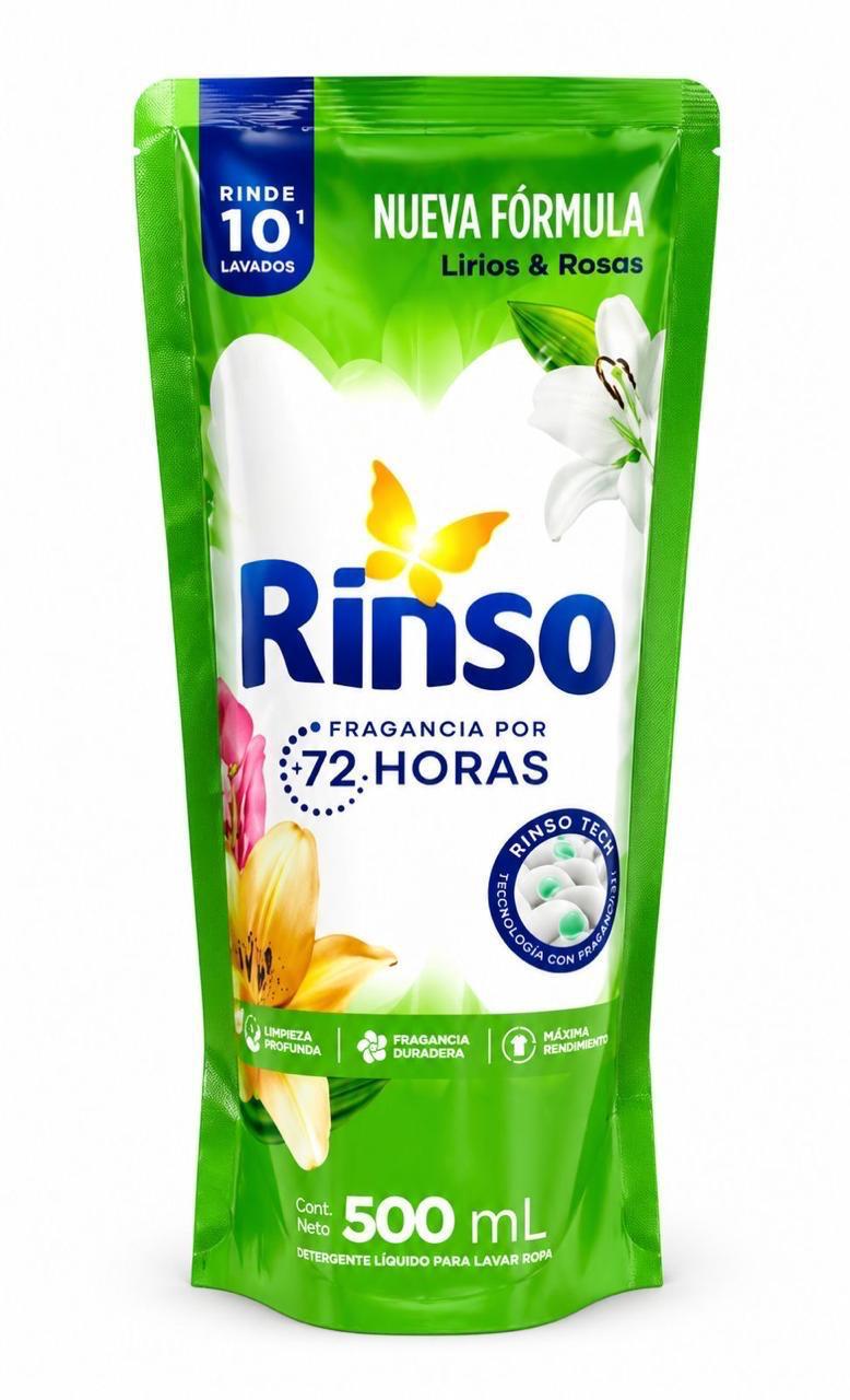 Detergente Rinso Lirios Y Rosas 500 Ml Rinso