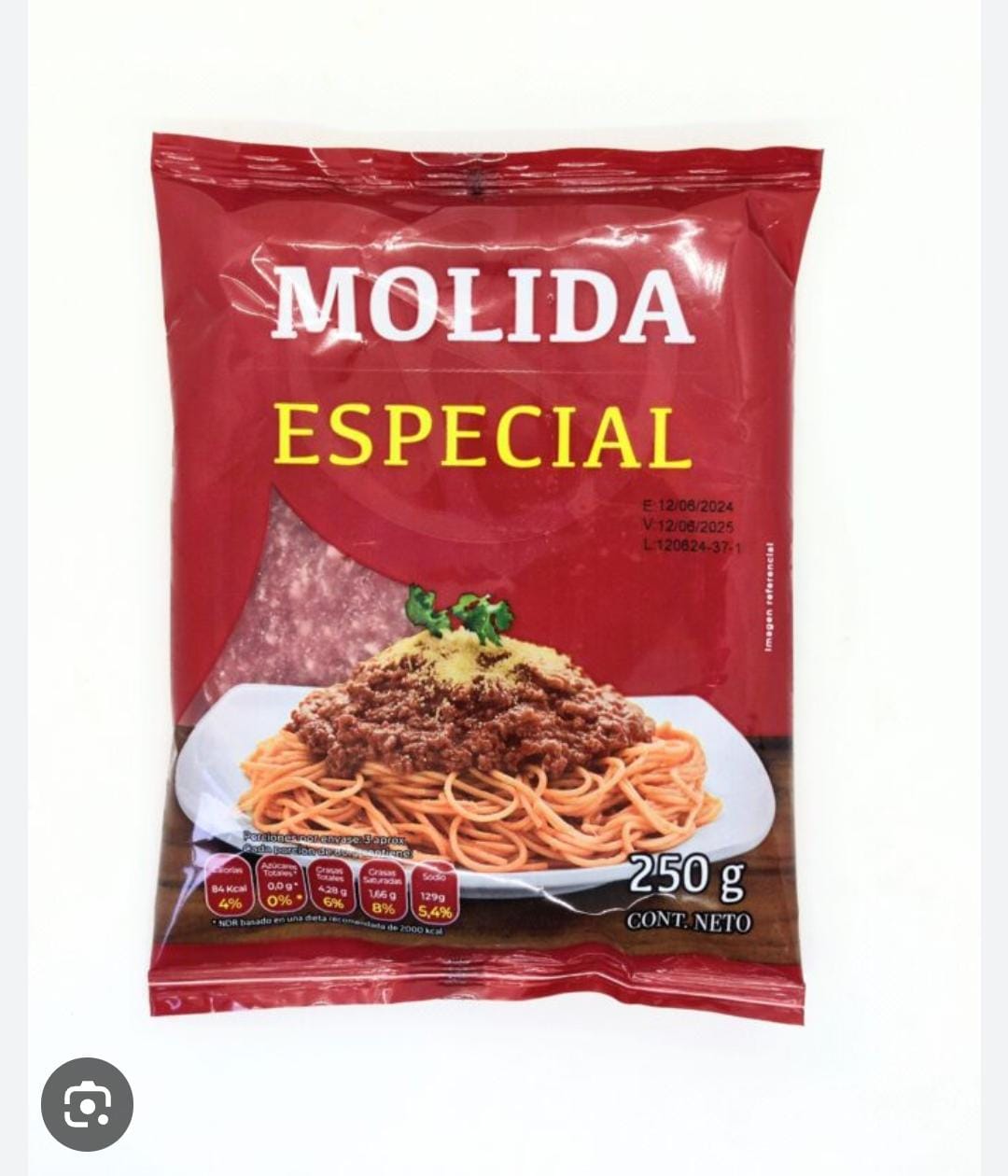 Carne Molida Especial 250 Gr Rupanco
