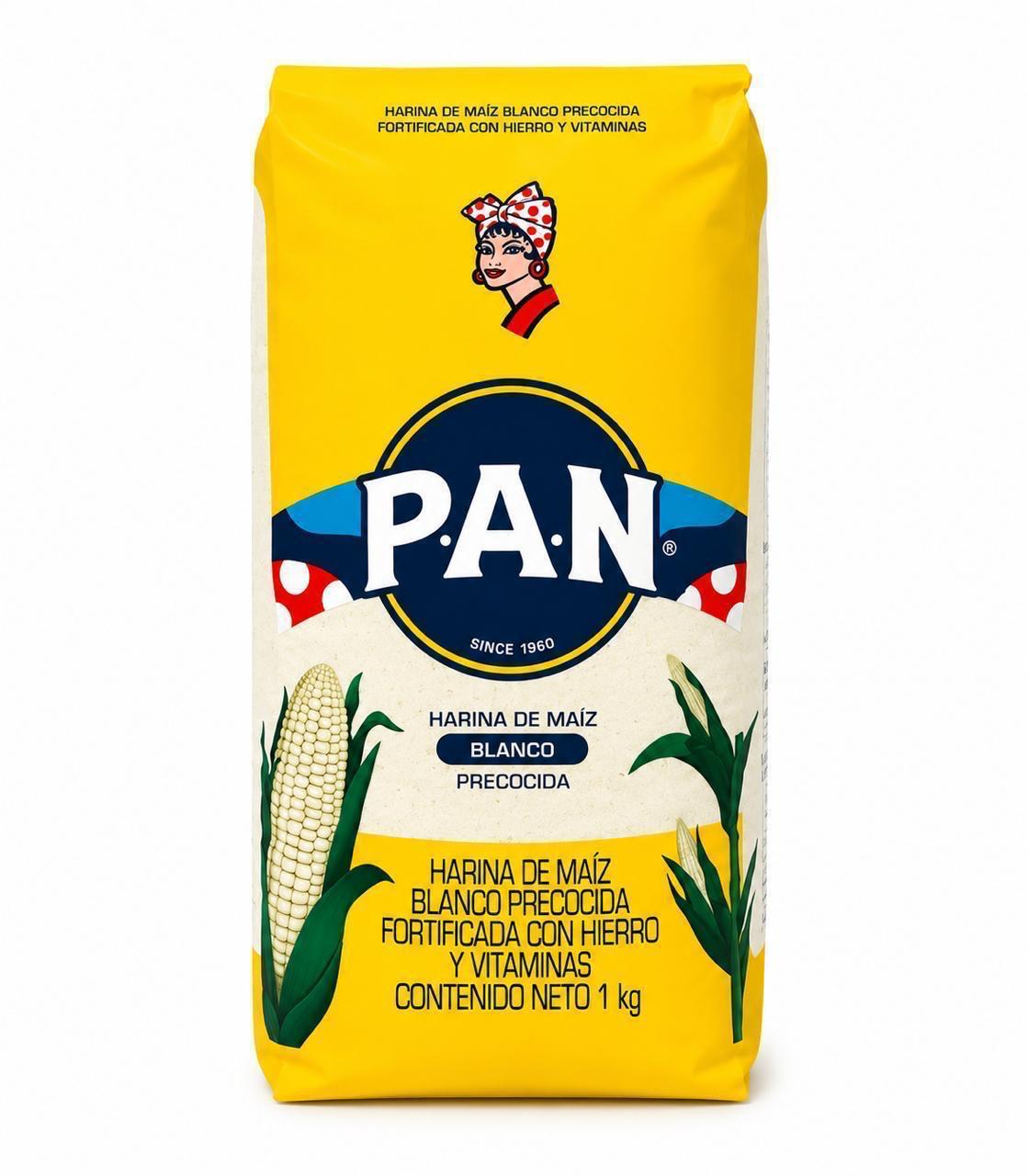 Harina De Maiz Blanco Precocida 1 Kg Pan_0