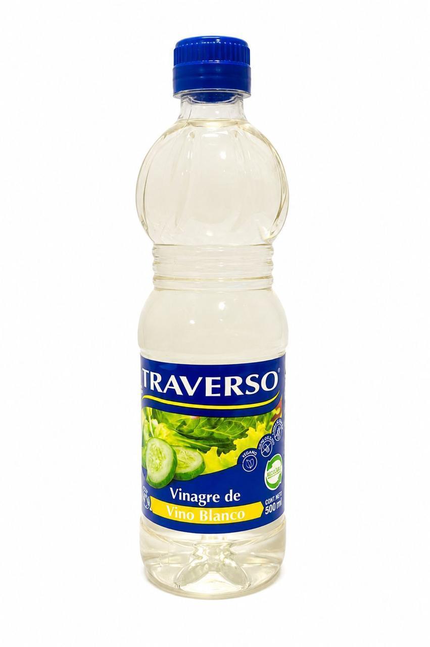 Vinagre Vino Blanco 500 Ml Traverso