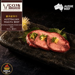 NIKUICHI Aus Wagyu Beef Gyutan Atsugiri (Thick Cut) 200G