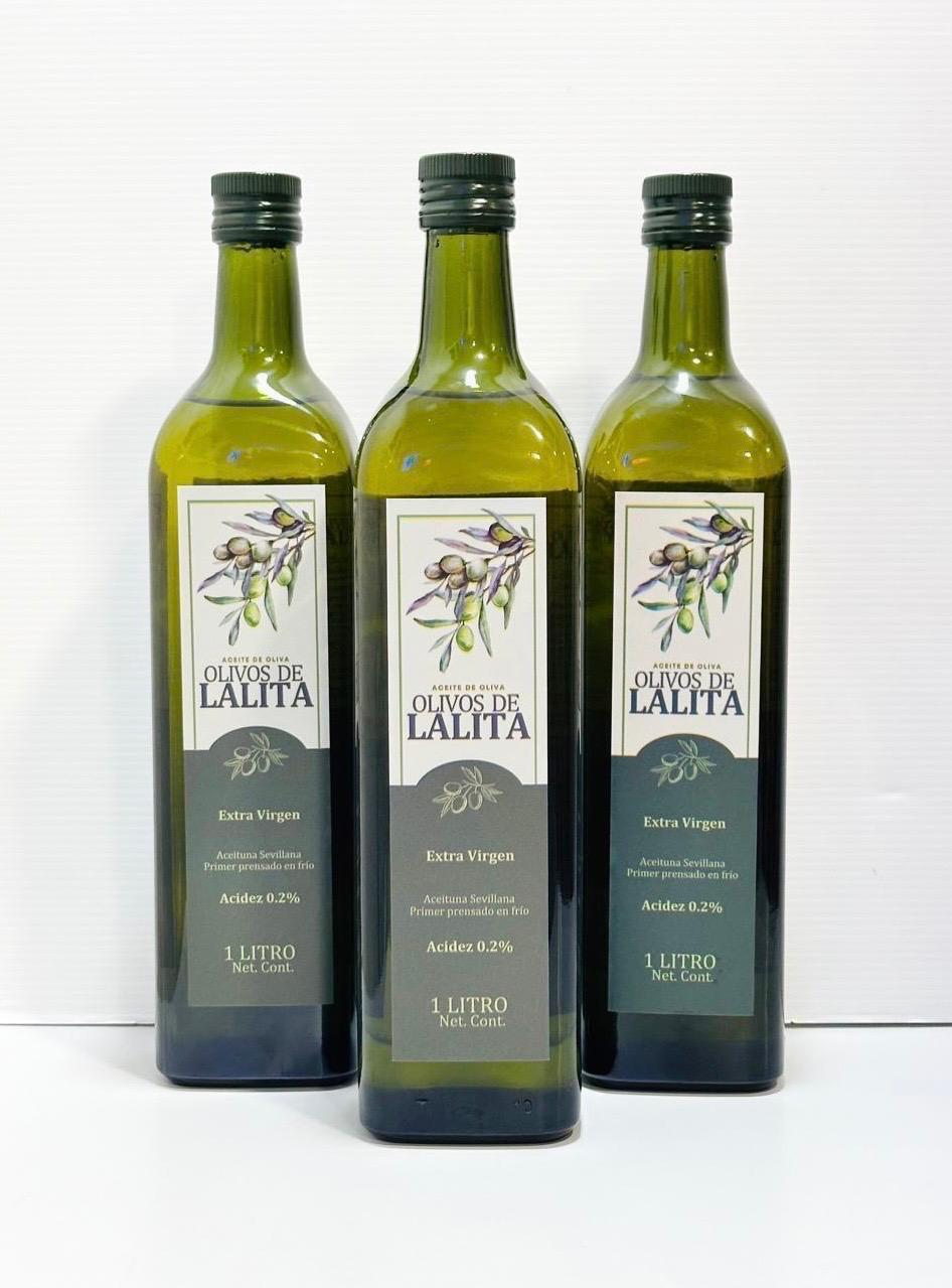 Aceite Oliva 0.2% Acidez Extra Virgen 1 Litro Olivos De Lalita