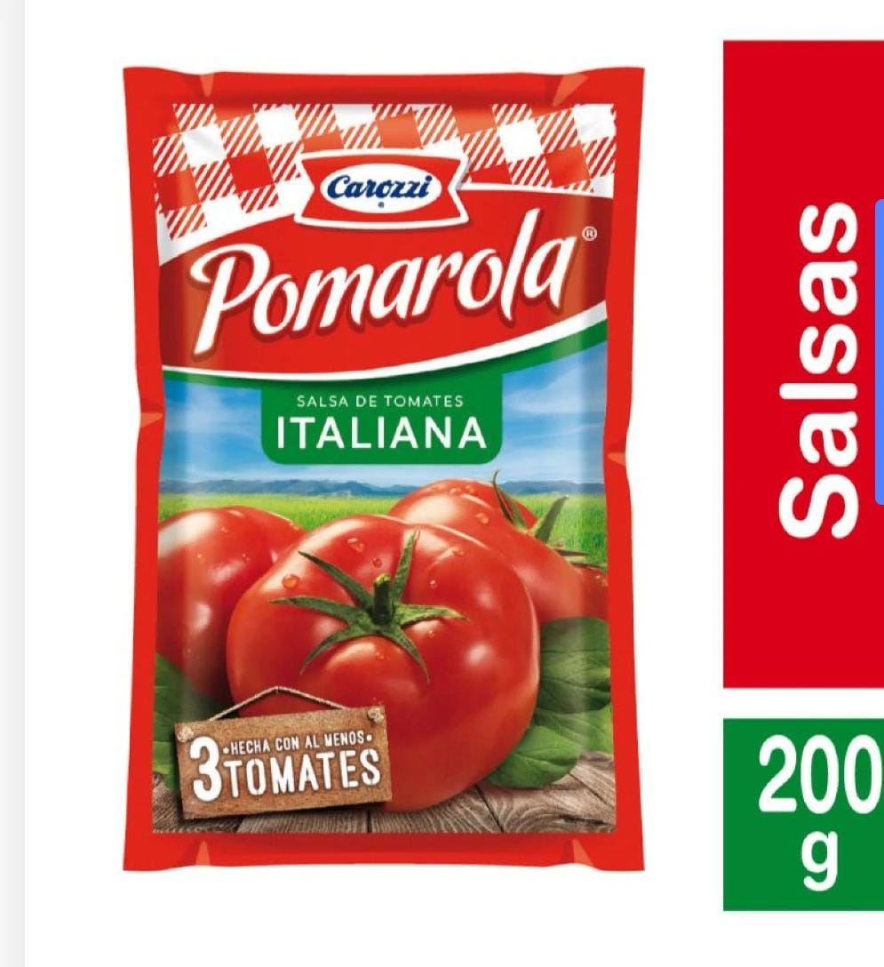 Salsa De Tomate Italiana Pomarola 200Gr Carozzi_0