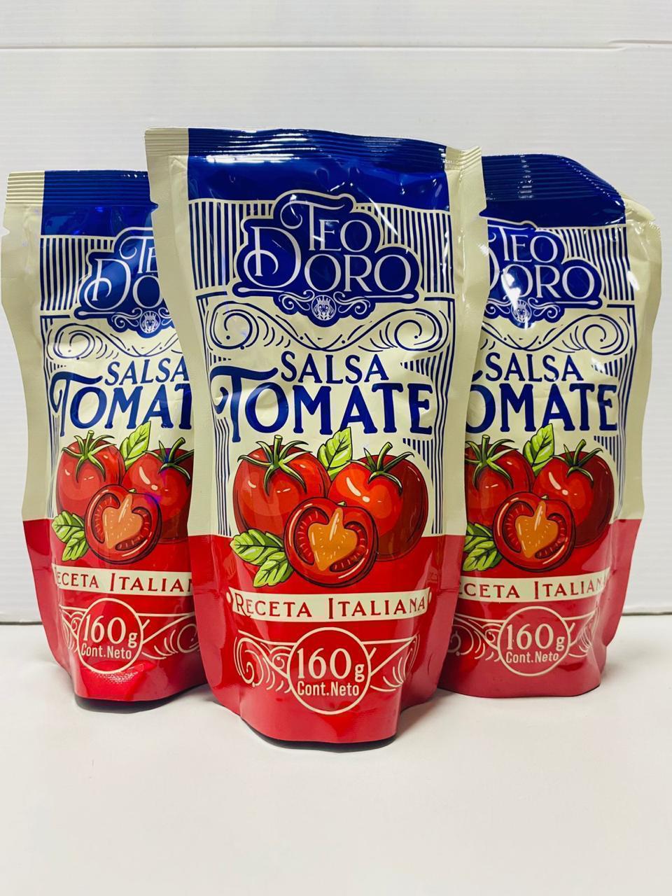 Salsa De Tomate 160 Gr Teodoro
