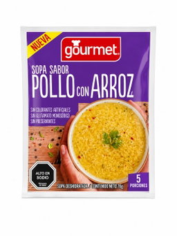 Sopa Pollo Con Arroz 4 Porciones Gourmet