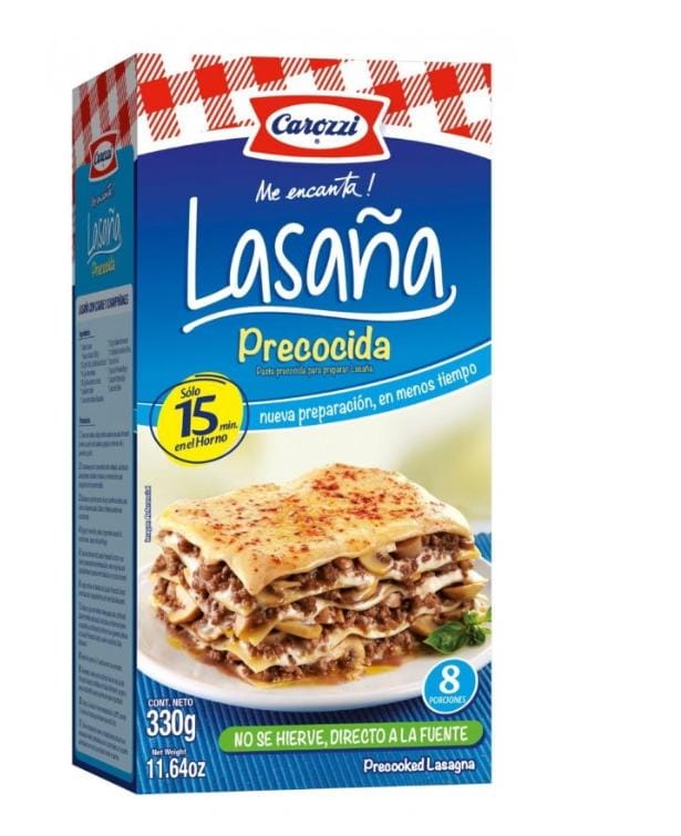 Lasaña Precocida 330 Gr Carozzi_0