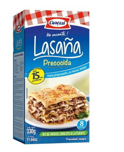 Lasaña Precocida 330 Gr Carozzi
