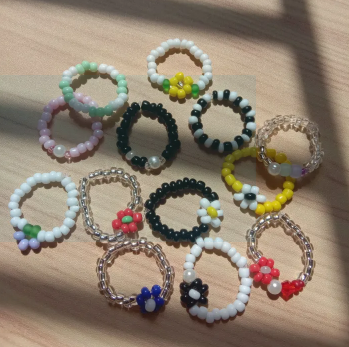 cincin manik2 lucu bunga