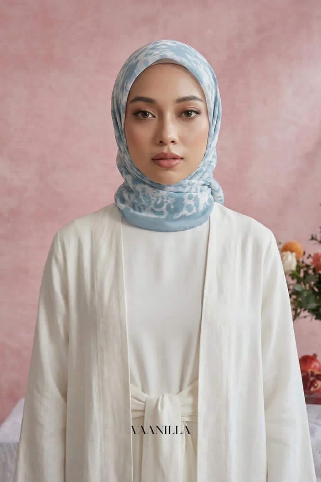 Savana Scented Japan Voile Square Scarf in North Pole_1