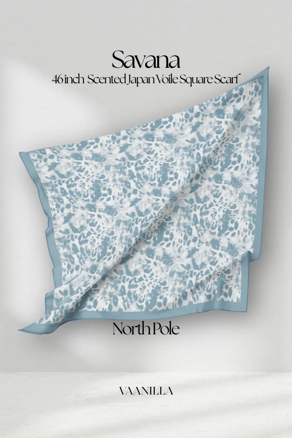 Savana Scented Japan Voile Square Scarf in North Pole