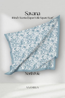 Savana Scented Japan Voile Square Scarf in North Pole