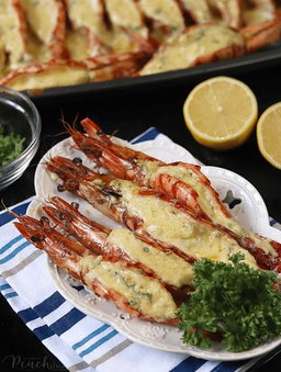 Baked Cheesy Prawns