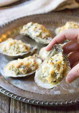 Cheesy Baked Oysterl