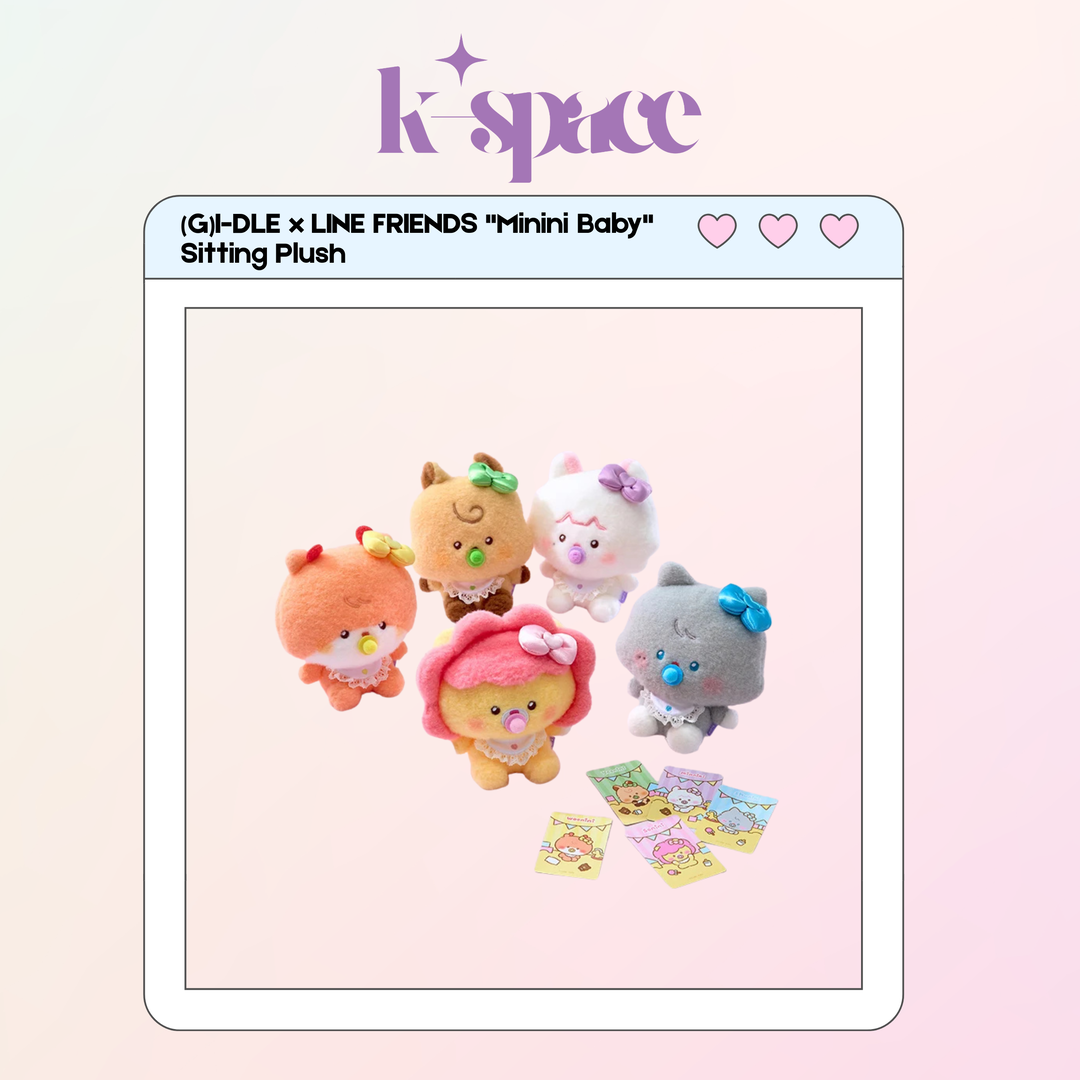 (G)I-DLE x LINE FRIENDS "Minini Baby" Sitting Plush