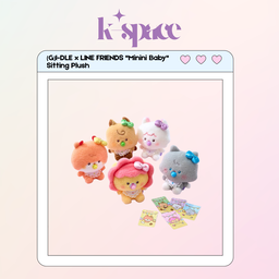 (G)I-DLE x LINE FRIENDS "Minini Baby" Sitting Plush