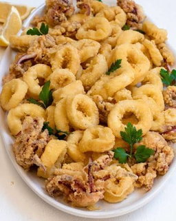 Deep Fried Squid Calamares Platter