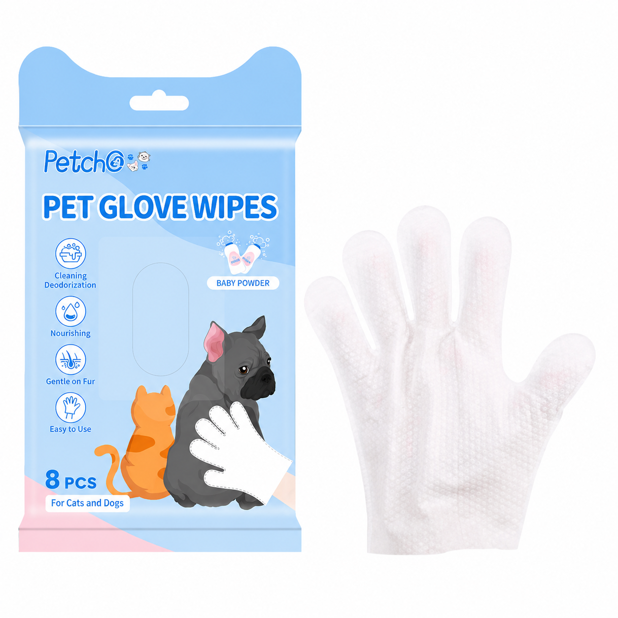 [Pre-order] Pet Glove Wipes 8/10Pcs_3