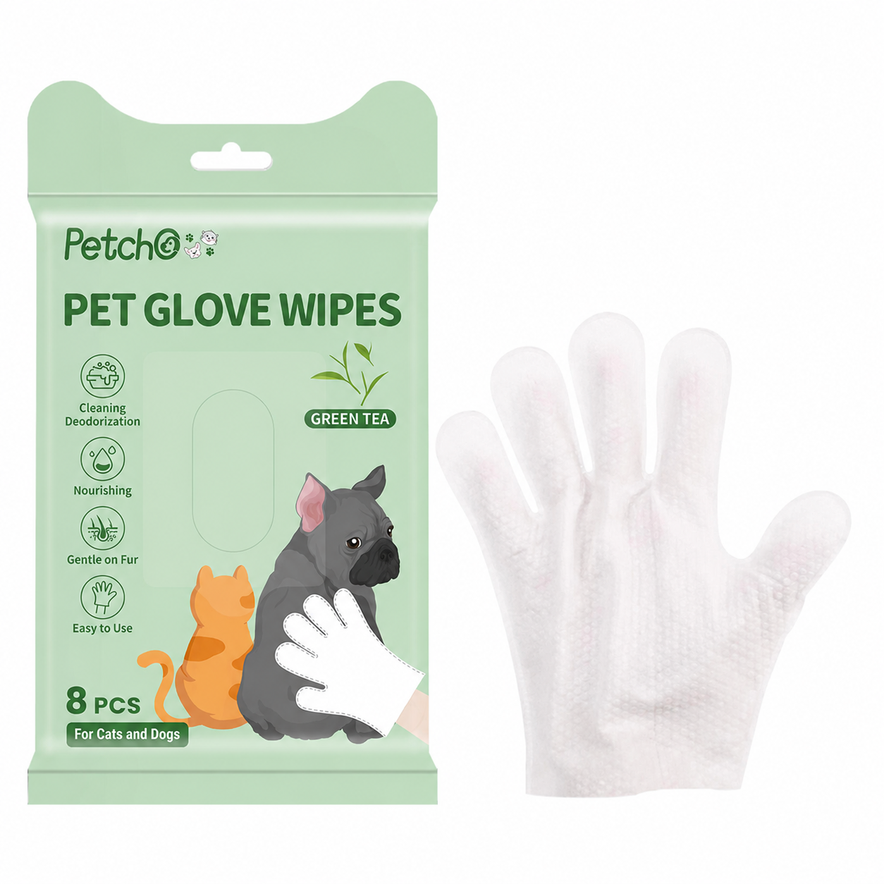 [Pre-order] Pet Glove Wipes 8/10Pcs_5