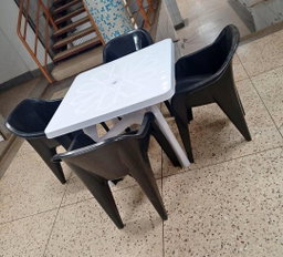 Plastic patio dining set