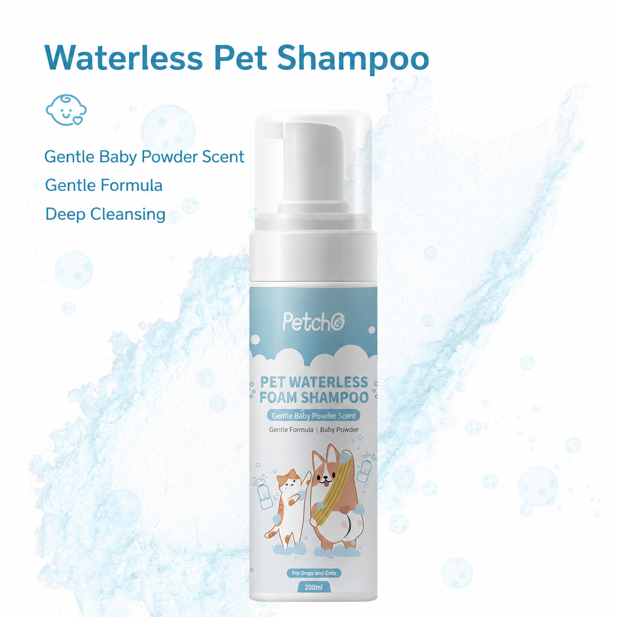 [Pre-order] Waterless Foam Pet Shampoo 200ml_2