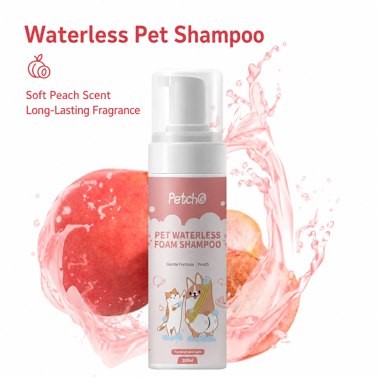 [Pre-order] Waterless Foam Pet Shampoo 200ml_4