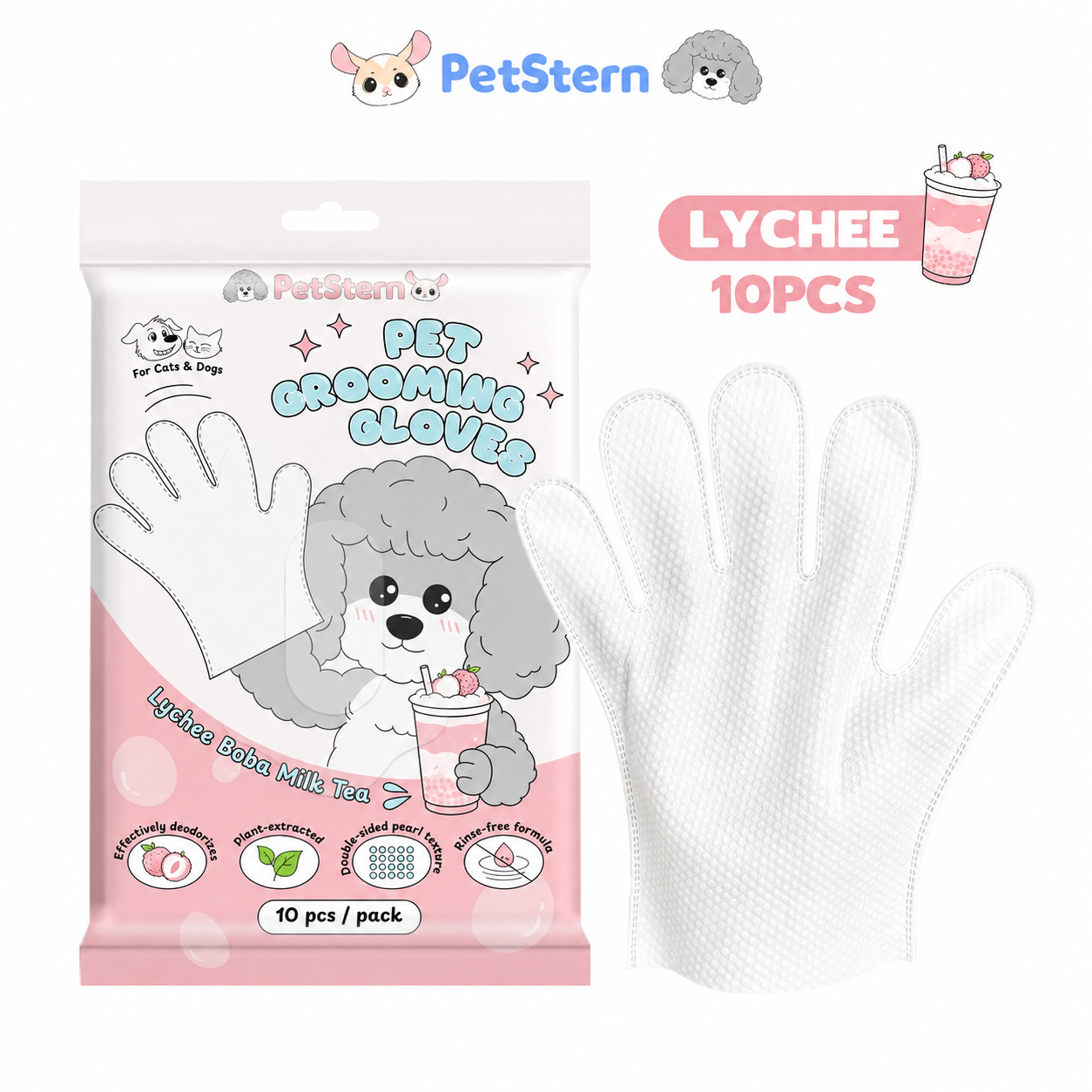 [Pre-order] Milk Tea Series Pet Glove Wipes 10pcs_3