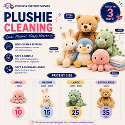 Soft Toy Cleaning (Ready in 3 Days)
