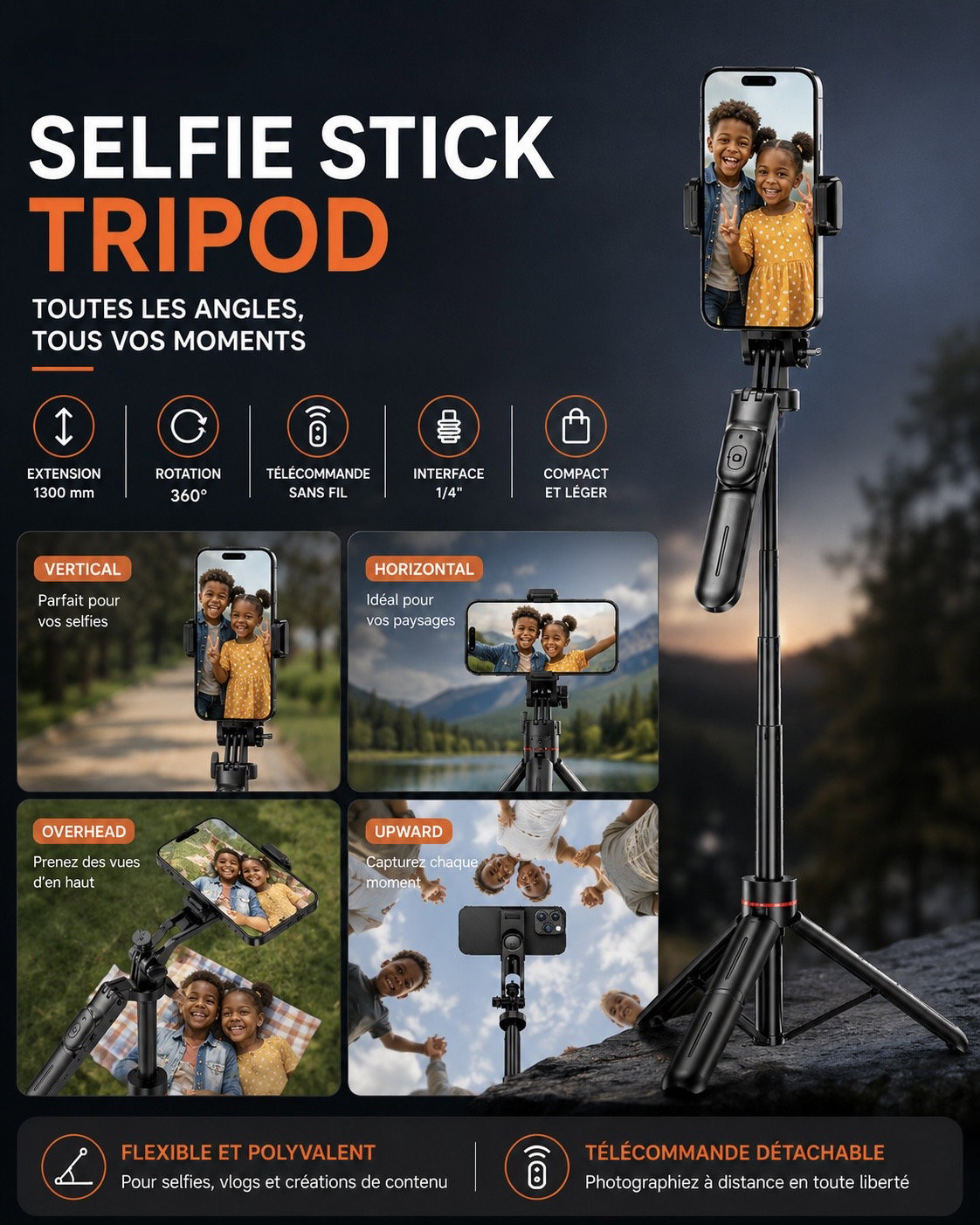 Selfie Stick R16 (stand selfie) _2