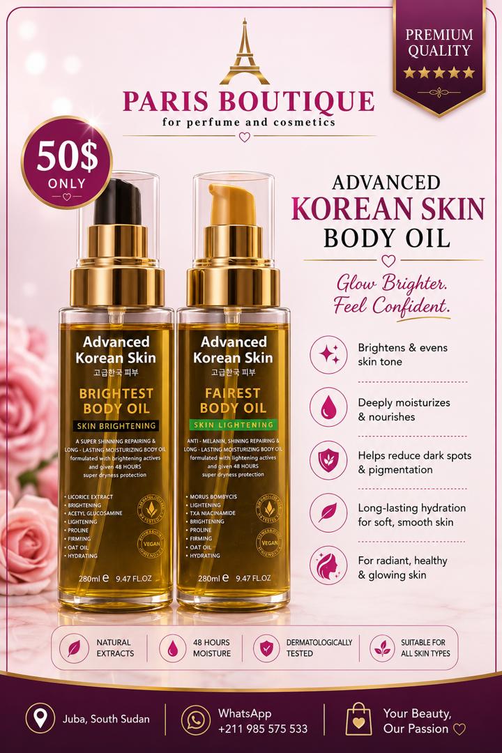 Advanced Korean Skin Brightest & Fairest Body Oil_0