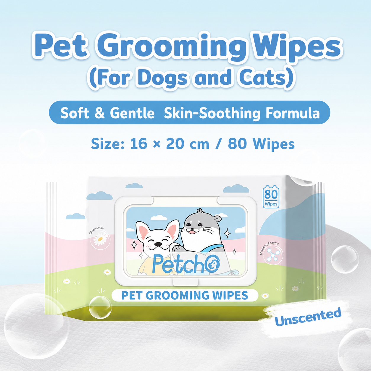 [Pre-order] Large & Thickened Pet Care Wipes 80 pcs_1