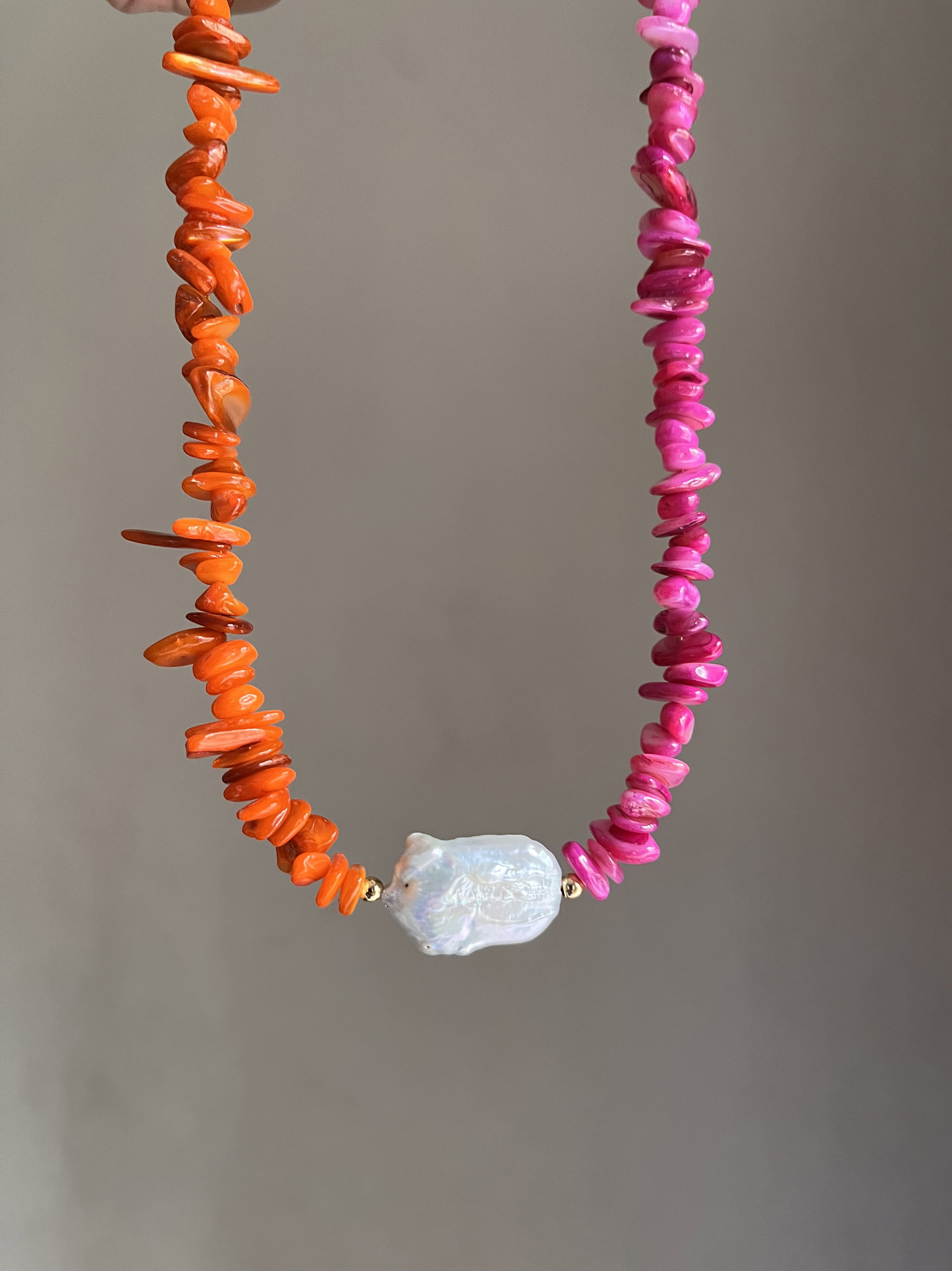 Shiny Necklace 🧡✨🩷_1