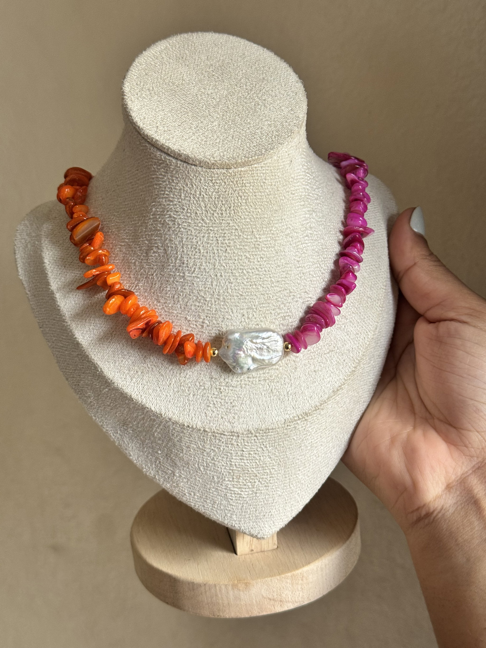 Shiny Necklace 🧡✨🩷_2