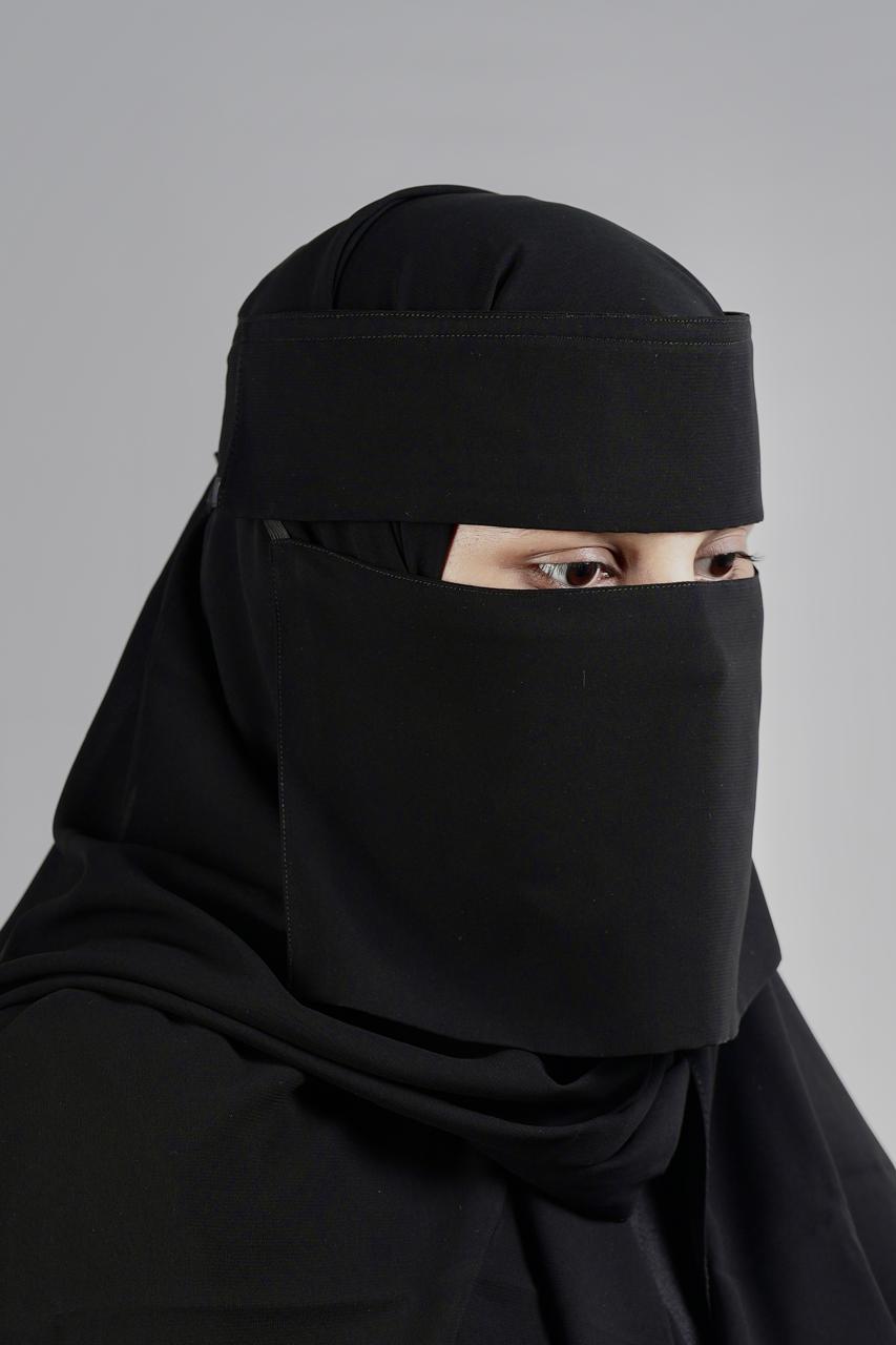 Liara Mini Small Flap Niqab – 6 Inch Length _2