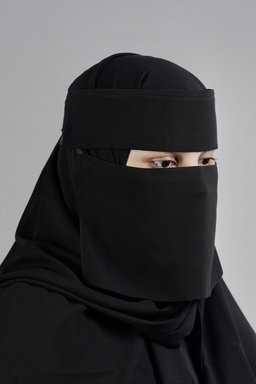 Liara Mini Small Flap Niqab – 6 Inch Length 