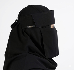 Liara Mini Small Flap Niqab – 6 Inch Length 