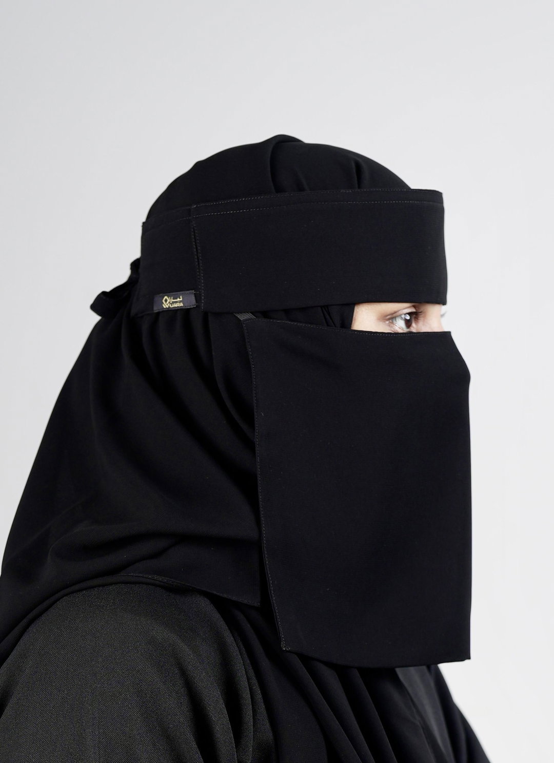 Liara Small Size Flap Niqab – 8 Inch Length  