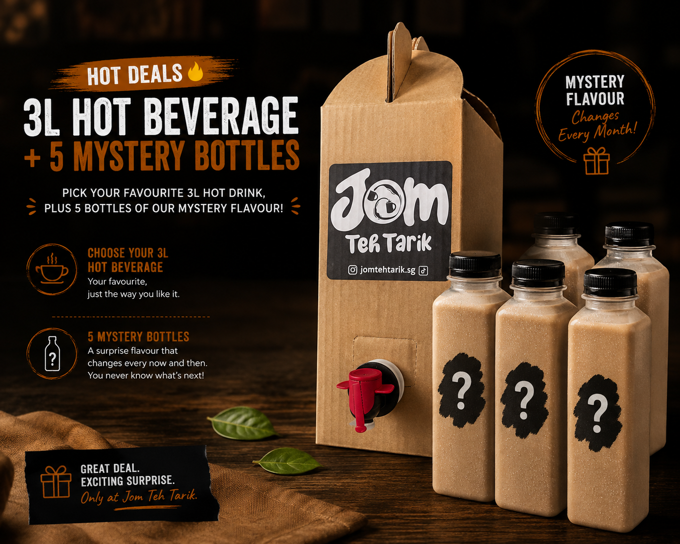 3L Hot Beverage + 5 Mystery Bottles_0