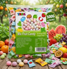 Yabil Mix Fruit Mint Candy Sugar Free 500g