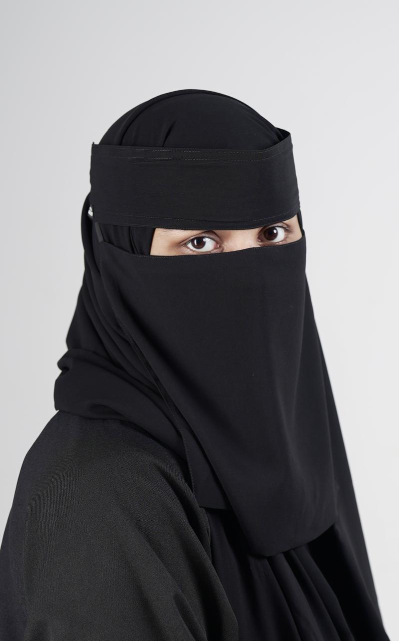 Liara Medium Niqab – 10 Inch Length_1