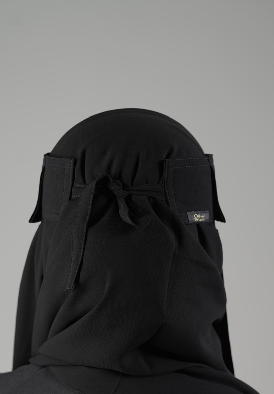 Liara Medium Double Layer Niqab – 10 Inch Length_1