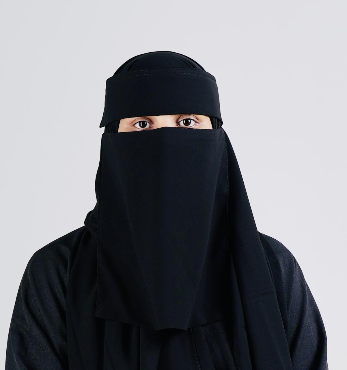 Liara Large Flap Niqab – 11 Inch Length_3
