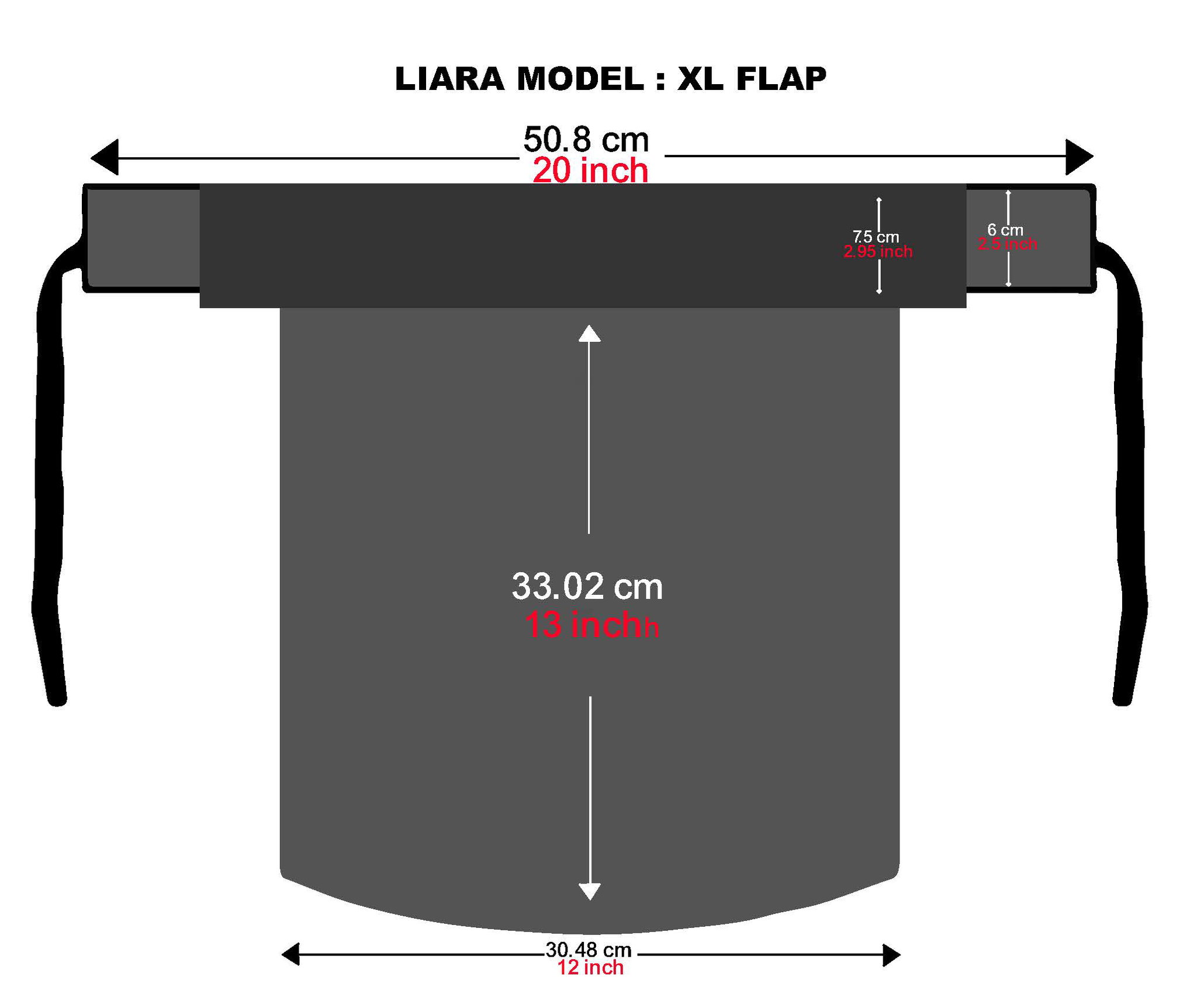 Liara XL Flap Niqab – 13 Inch Length_3
