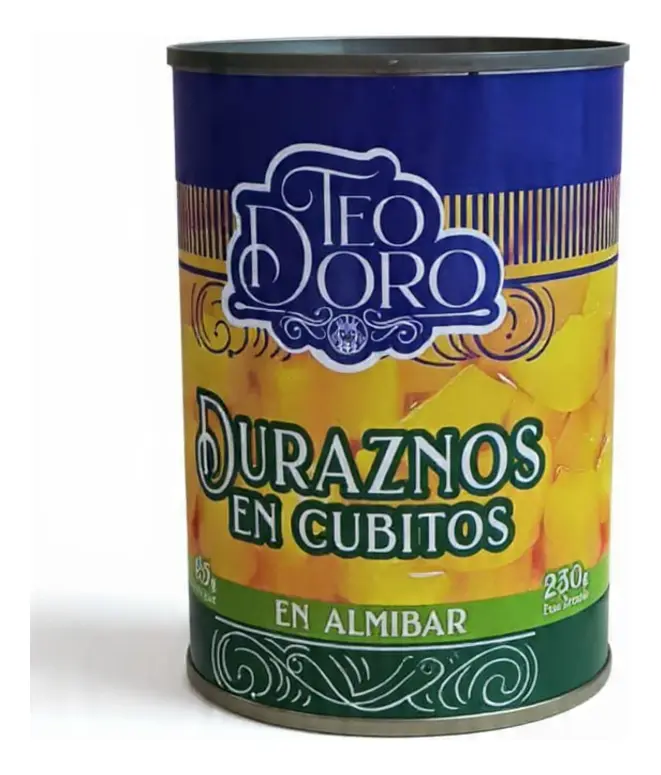 Durazno Concerva Cubos 425 Gr Teodoro_0