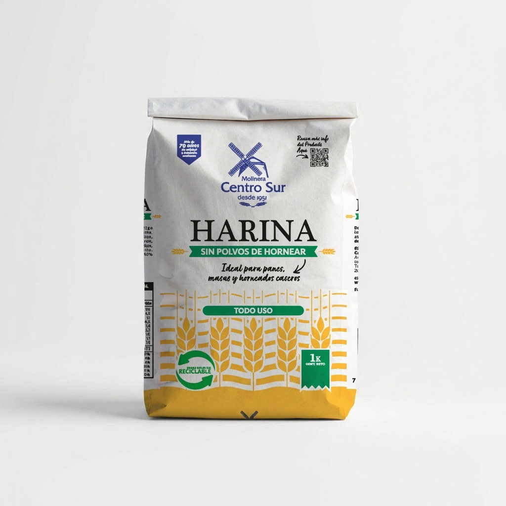 Harina Sin Polvo De Hornear 1 Kg Centro Sur