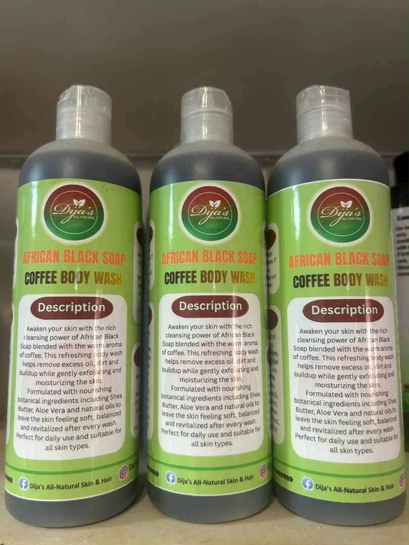 Dija's African Black Soap Coffee Body Wash