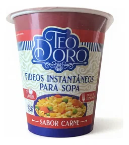Fideos Instantaneos Vaso Chico Carne 65 Gr Teodoro
